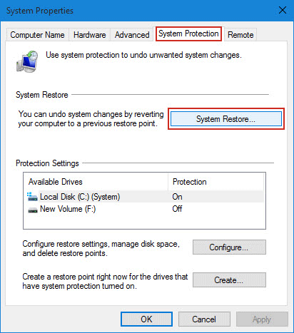 How to Create and Use a System Restore Point in Windows 10