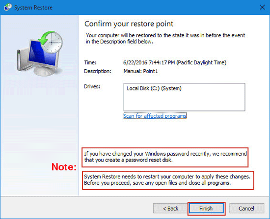 How to Create and Use a System Restore Point in Windows 10