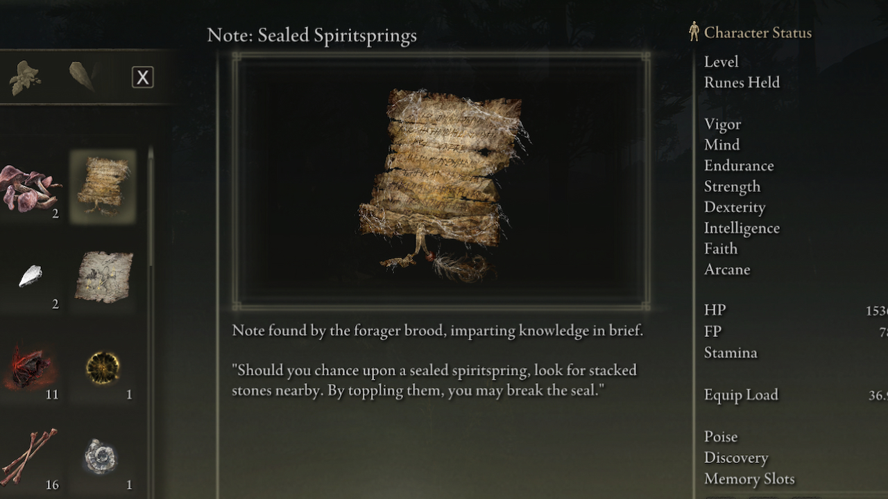 How to open all Sealed Spiritsprings and all locations in Elden Ring Shadow of the Erdtree