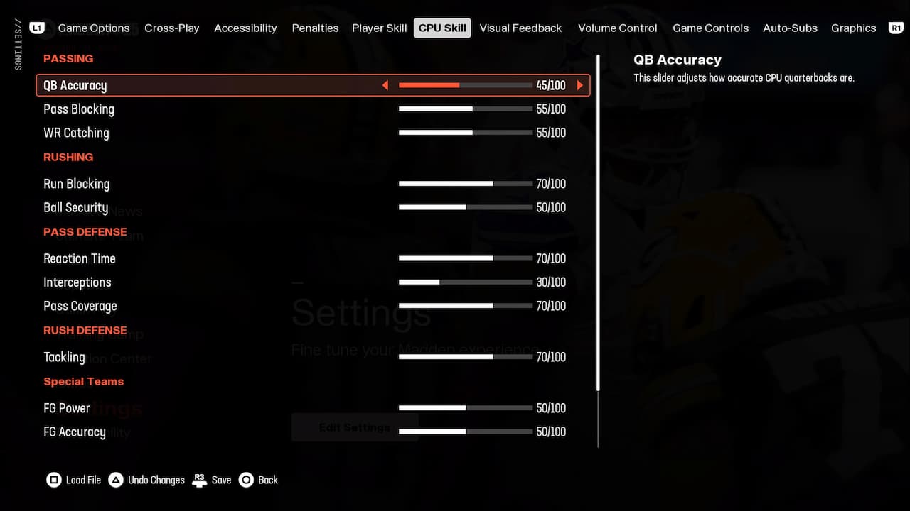 Best sliders and difficulty settings in Madden NFL 25