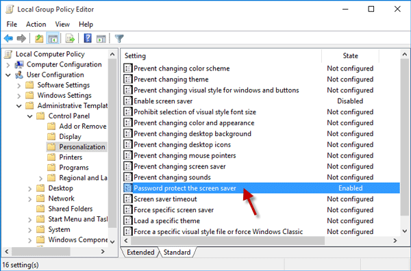 Fix: Screen Saver Settings Greyed out in Windows 10