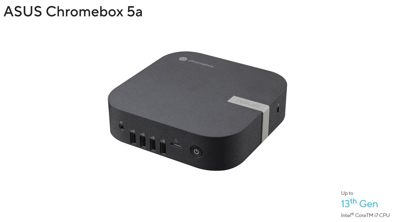 Asus Chromebox 5a launches with up to 13th gen Intel Core i7, starts under 0