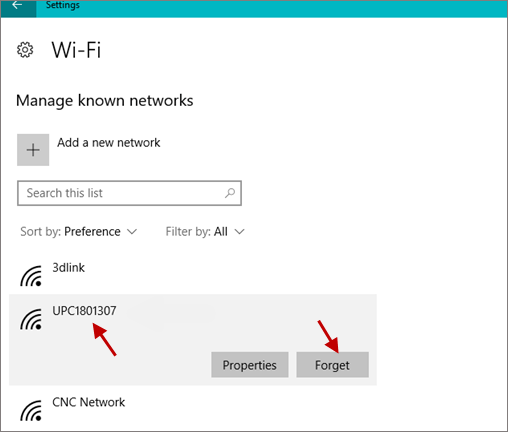 Deleting Saved Wi-Fi Network Absolutely on Windows 10