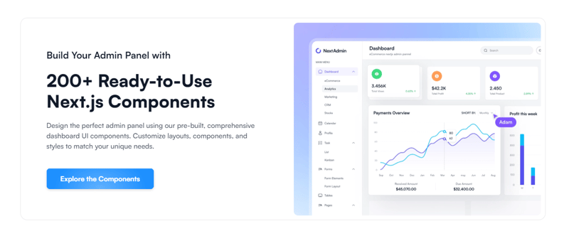 NextAdmin: A Complete Next.js Admin Dashboard Toolkit