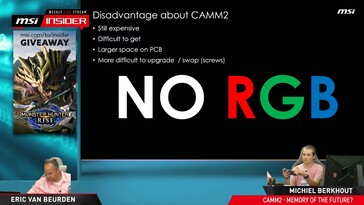 CAMM2 for desktop PCs: MSI explains the benefits of the new RAM standard for gaming towers