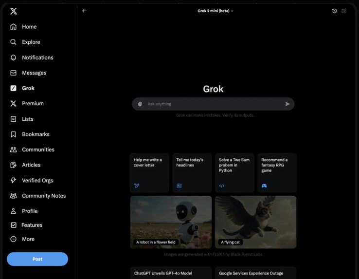 xAI releases Grok-2 and Grok-2 mini beta AI LLMs on 𝕏 with enterprise API arriving later this month