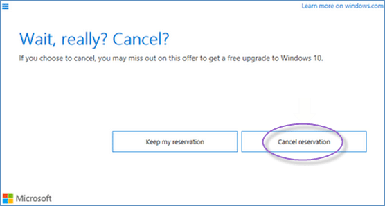 How to Get/Cancel the Reservation of Upgrading to Windows 10