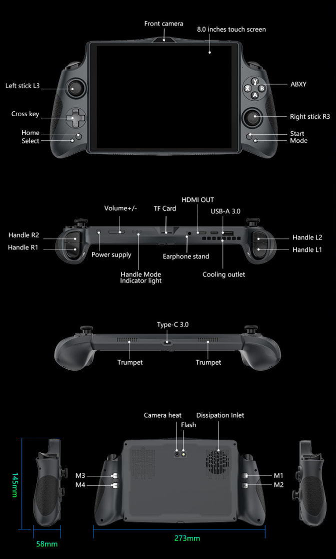 TJD T80: Unusual Android gaming handheld finally released globally for 9