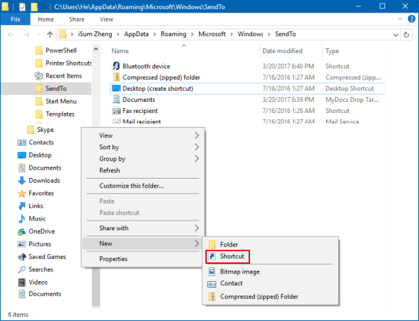 How to Add Quick Launch to Context Menu in Windows 10