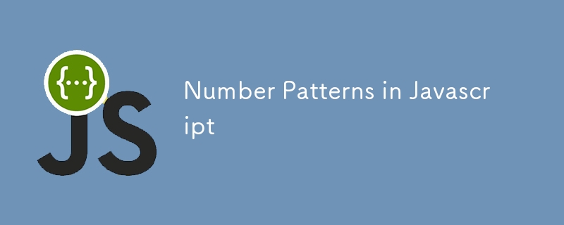 Number Patterns in Javascript