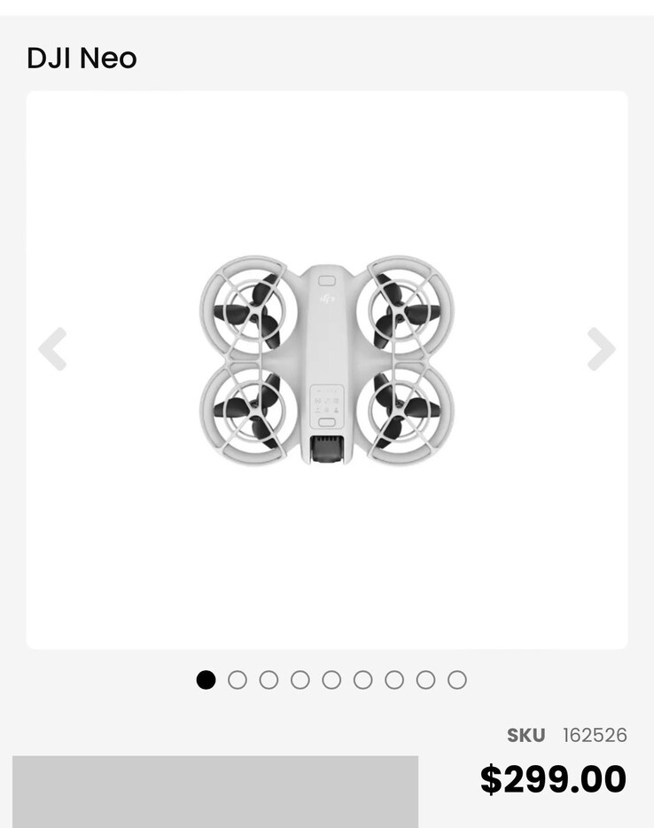 DJI Neo revealed in new retailer leak with lower than expected launch pricing