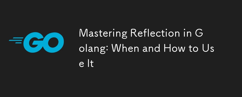 Mastering Reflection in Golang: When and How to Use It