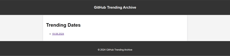 GitHub Trending Archive: Your Personal GitHub Trends Archive