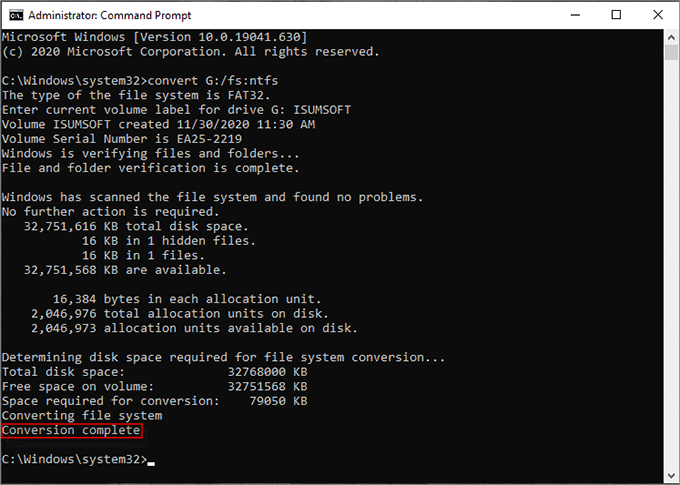 How to Convert FAT32 to NTFS with or without Formatting