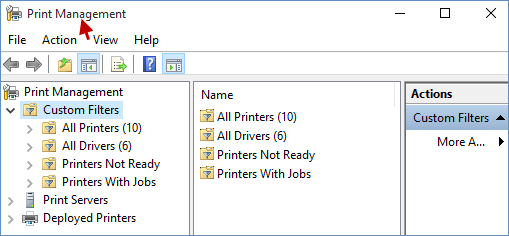 How to Open Print Management in Windows 10