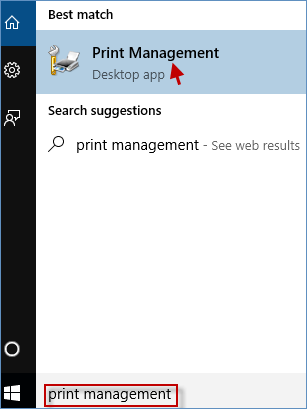 How to Open Print Management in Windows 10