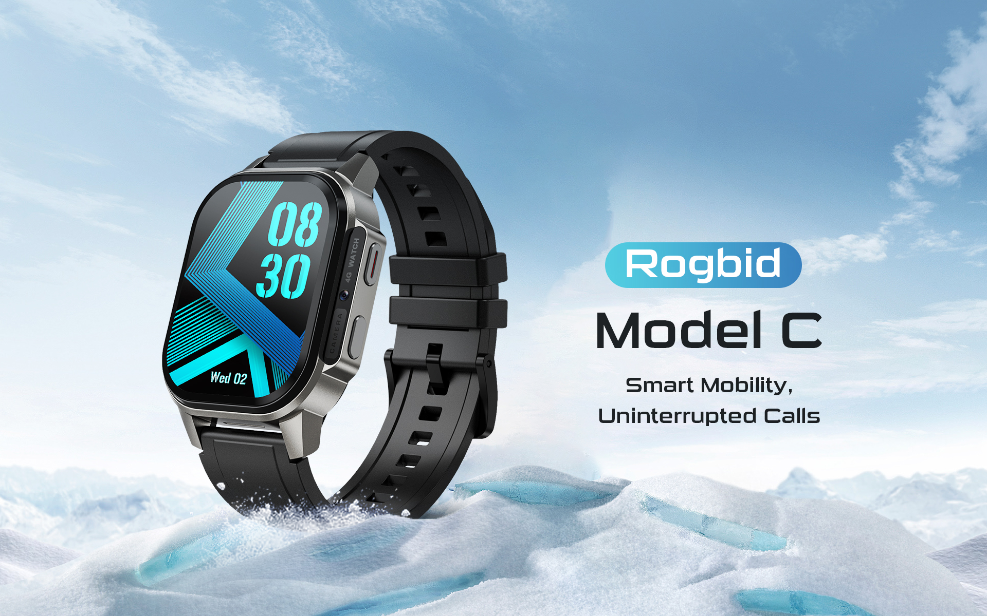 New Model C smartwatch with 4G, AMOLED, Android and large battery launches at a low price