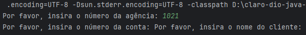 Exercício - Simulando Uma Conta Bancária Através Do Terminal