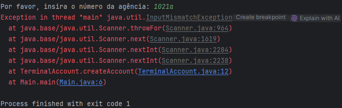 Exercício - Simulando Uma Conta Bancária Através Do Terminal