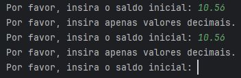 Exercício - Simulando Uma Conta Bancária Através Do Terminal