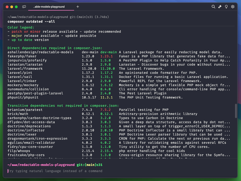 Find Outdated Composer Dependencies Using \