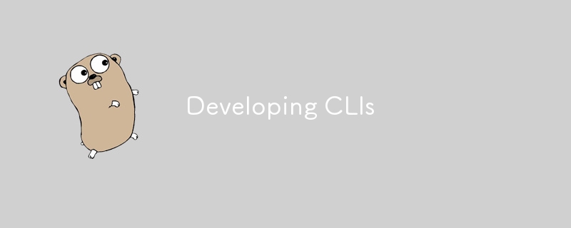 Developing CLIs