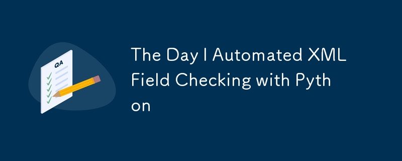 The Day I Automated XML Field Checking with Python