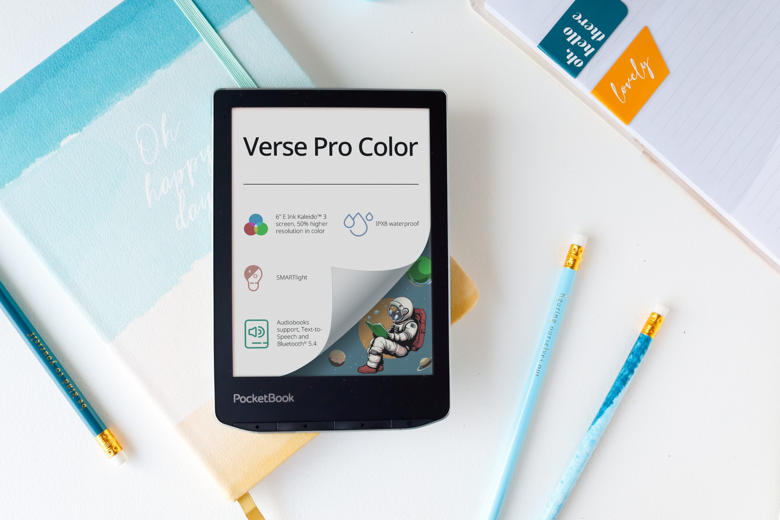 New PocketBook Verse Pro Color e-reader with color display and IPX8 is now available