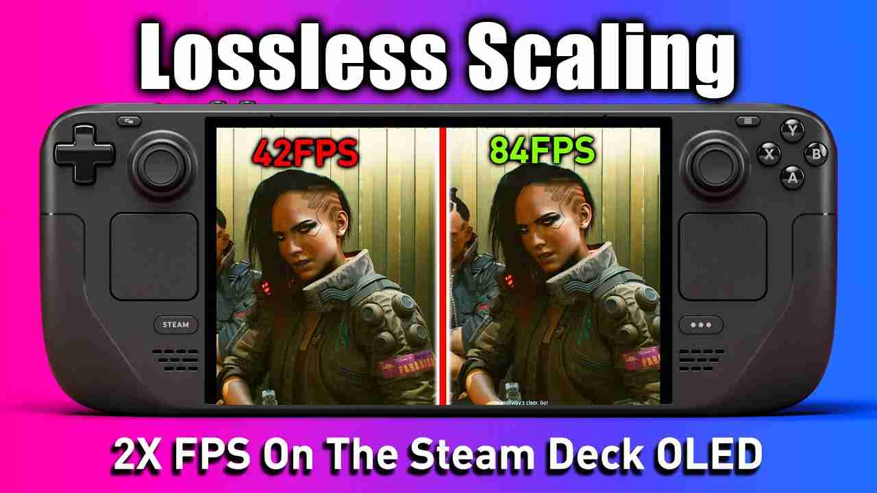 Lossless Scaling on Steam Deck OLED runs games at up to 2x FPS