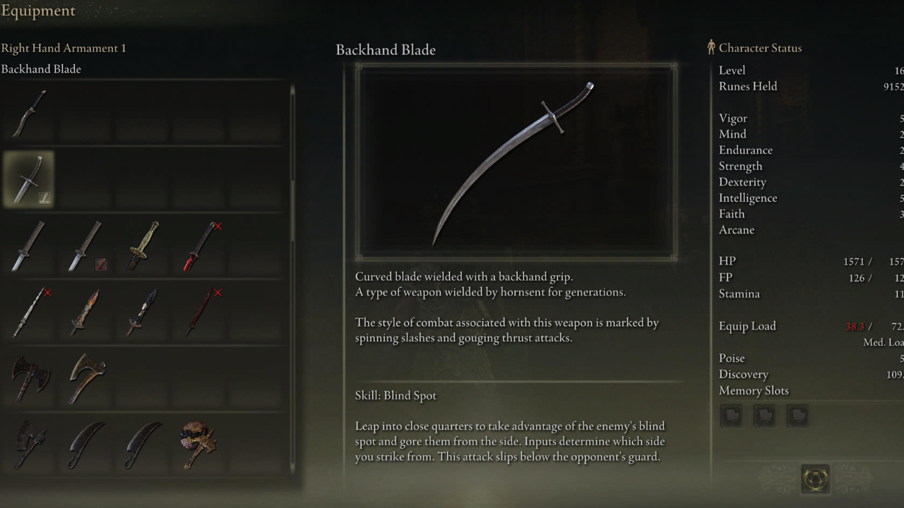 Elden Ring SotE Backhand Blade guide: Location, Stats, and more