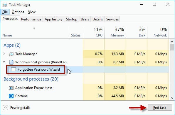 Solve: Create a Password Reset Disk Missing or Not Working in Windows 10