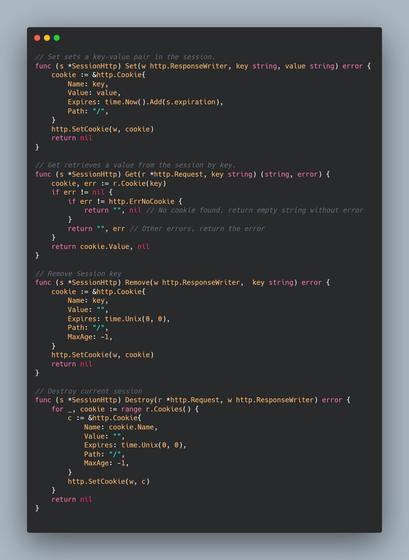 Como Manipular Sessões em Golang?