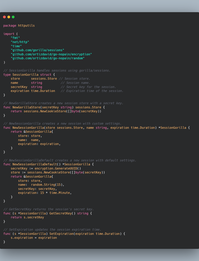 Como Manipular Sessões em Golang?