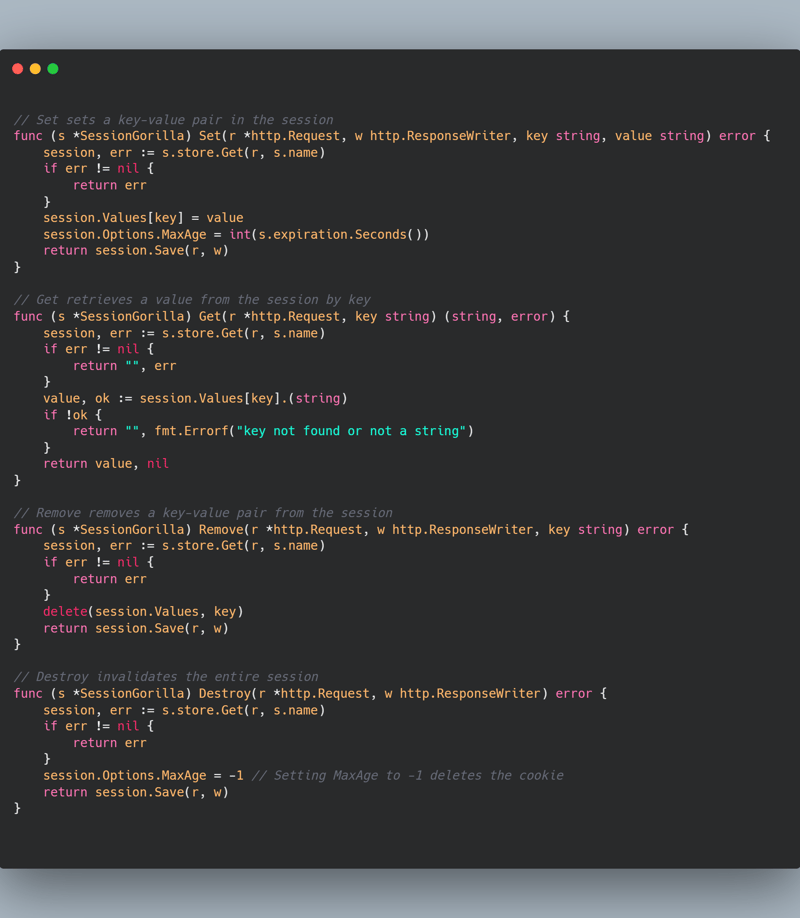 Como Manipular Sessões em Golang?