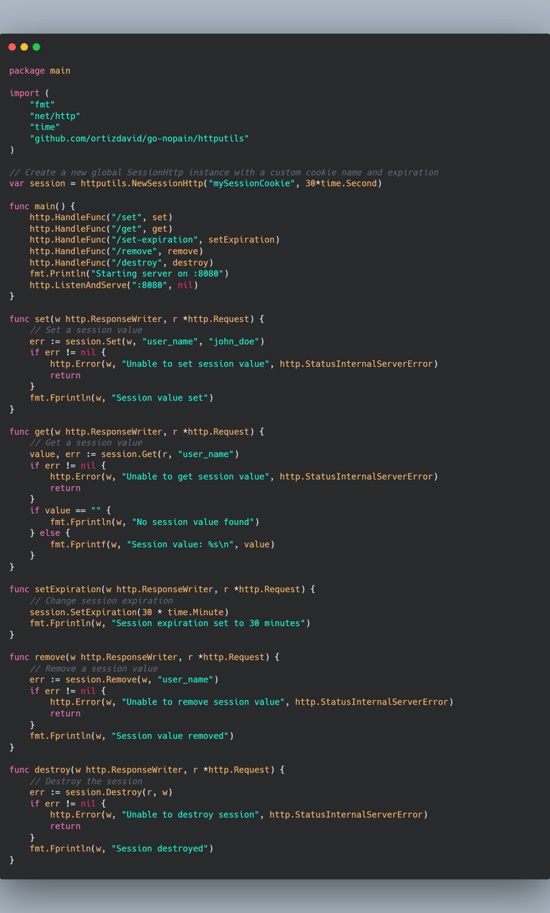 Como Manipular Sessões em Golang?
