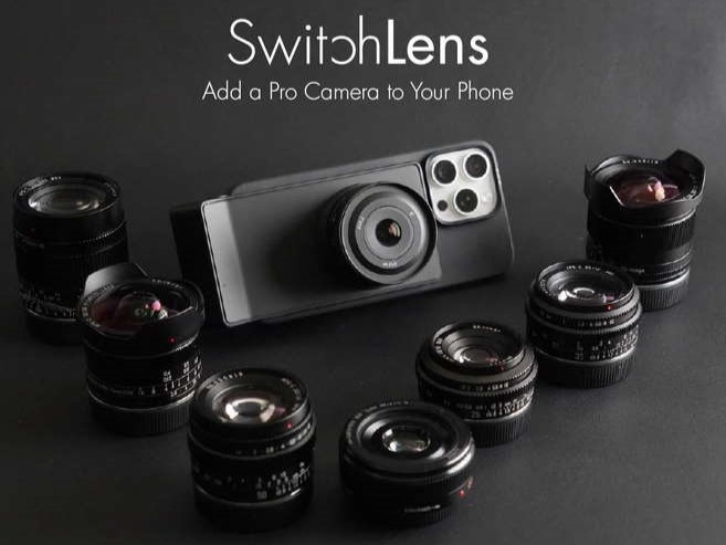 SwitchLens: Camera is compatible with many lenses and uses the screen of a smartphone