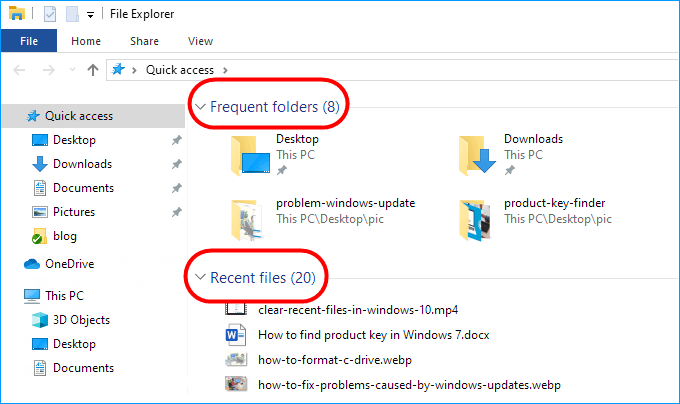 How to Clear Recent Files in Windows 10 Explorer