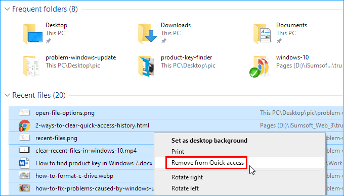 How to Clear Recent Files in Windows 10 Explorer