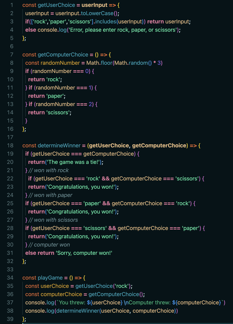 Day /  Days of Code: Rock Paper Scissors (RPS) Project