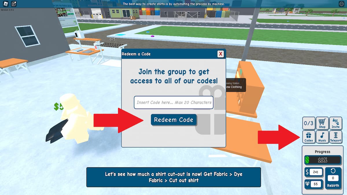 Clothing Factory Tycoon codes (July 2024)