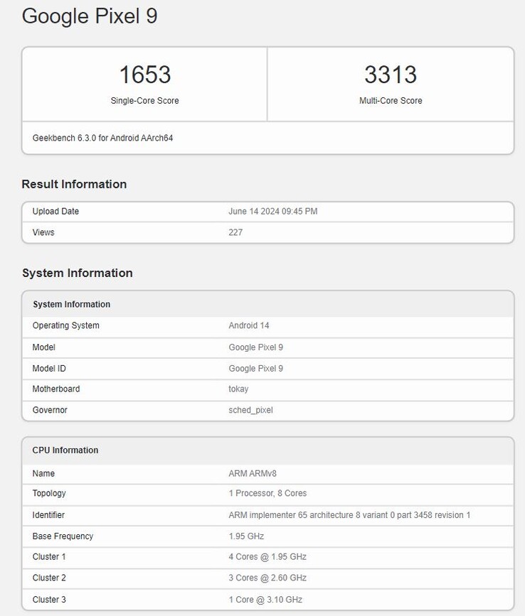 New Google Pixel 9 benchmark reveals performance of Tensor G4 chipset