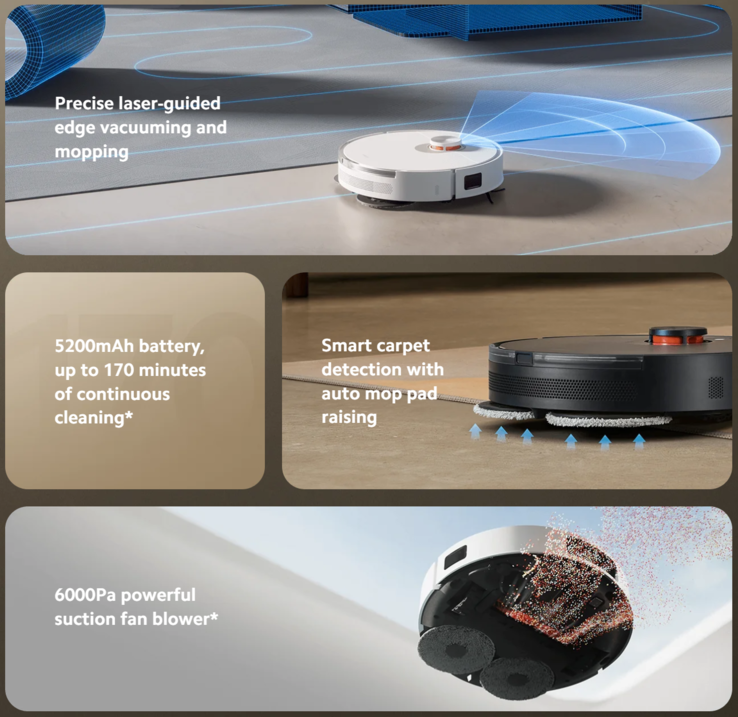 Xiaomi Robot Vacuum S20  appears as more powerful model