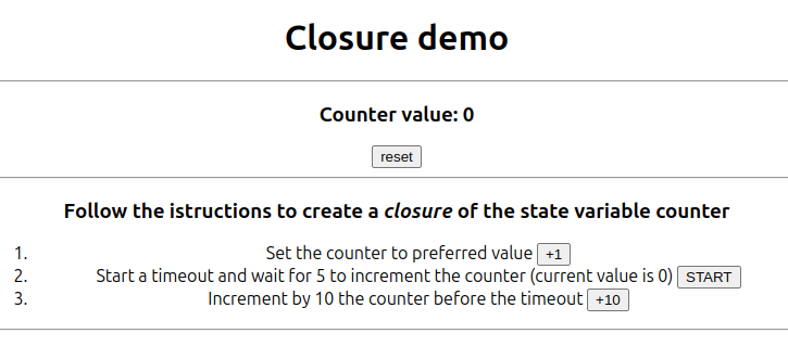 React: stale closure