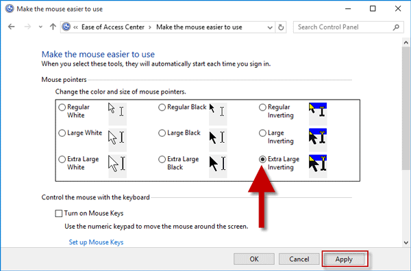 3 Ways to Change Size and Color of Mouse Pointer in Windows 10