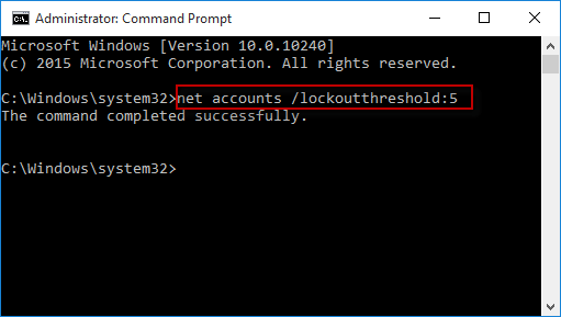 Limit the Number of Failed Logon Attempts in Windows 10