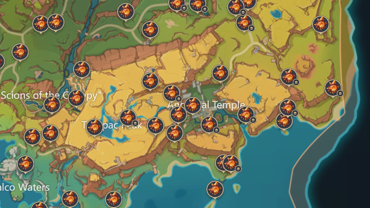 All 109 Pyroculus locations in Genshin Impact