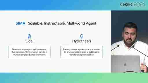 Google DeepMindの3D仮想環境向け汎用型AIエージェント「SIMA」とは？［CEDEC 2024］
