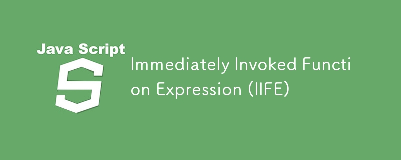 Immediately Invoked Function Expression (IIFE)