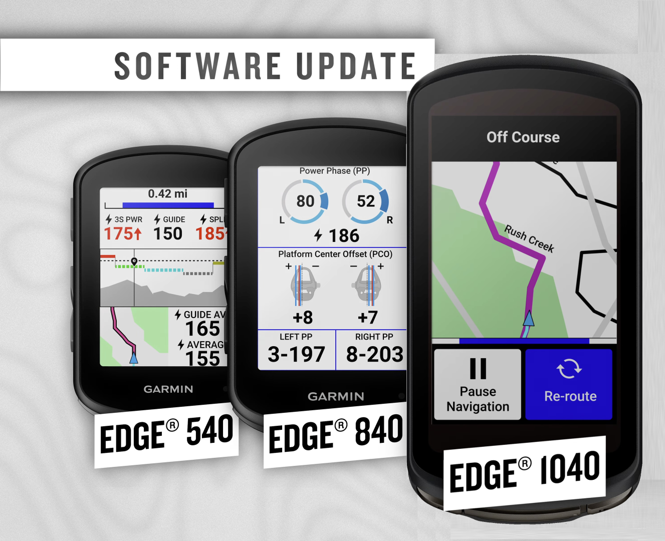 Garmin releases new Edge 540, Edge 840 and Edge 1040 software updates with dozens of changes following Edge 1050 launch