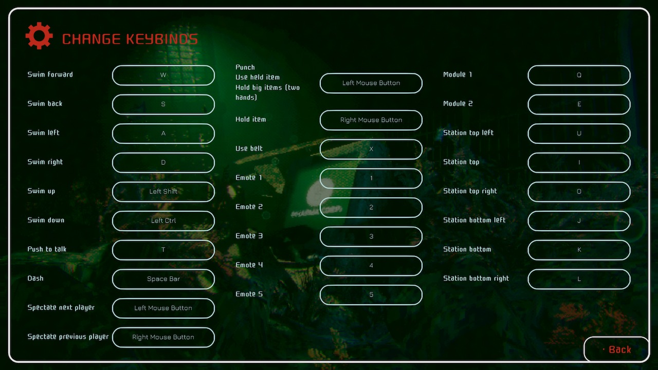 Best keybindings and how to change them in Murky Divers